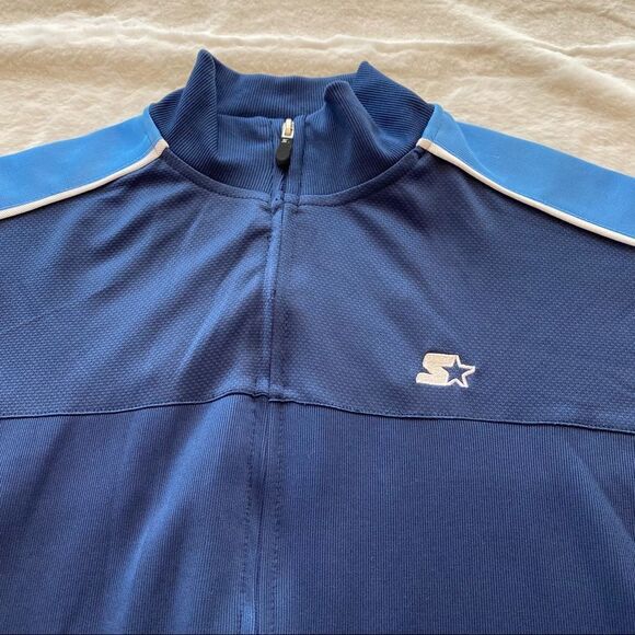 Starter Front Zip Closure Midnight Navy Jacket Size Small - Picture 3 of 12